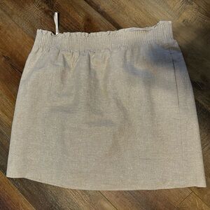 J. Crew Light Gray Elastic Waist Skirt